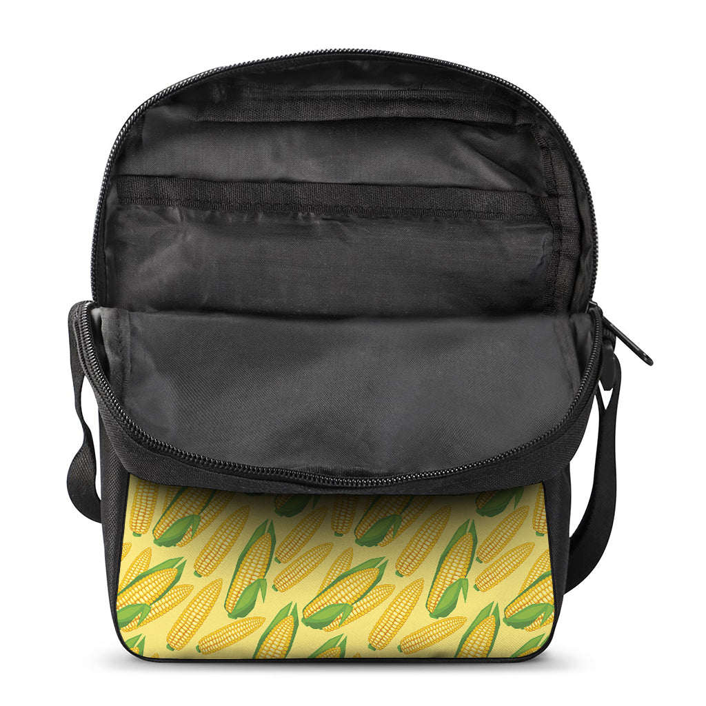 Corn Cob Pattern Print Rectangular Crossbody Bag