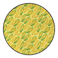 Corn Cob Pattern Print Round Floor Mat