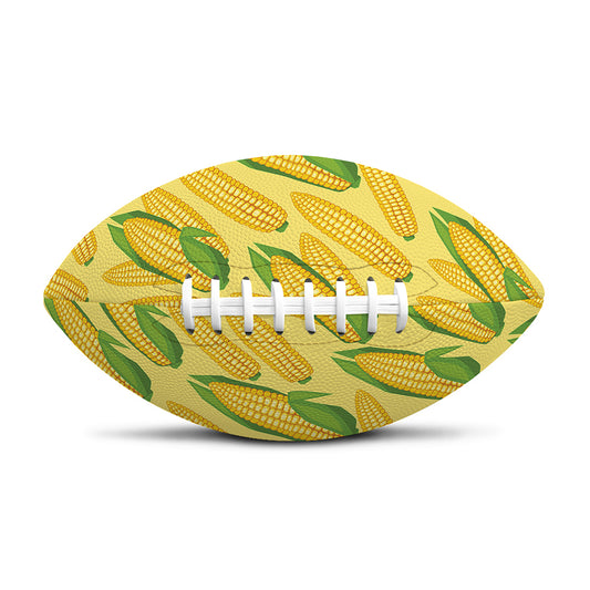 Corn Cob Pattern Print Rugby Ball