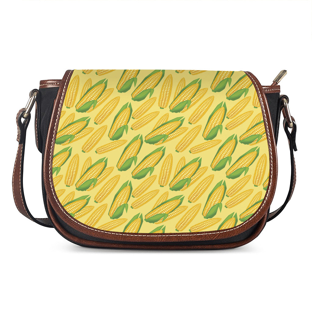 Corn Cob Pattern Print Saddle Bag