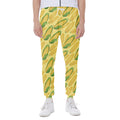 Corn Cob Pattern Print Joggers
