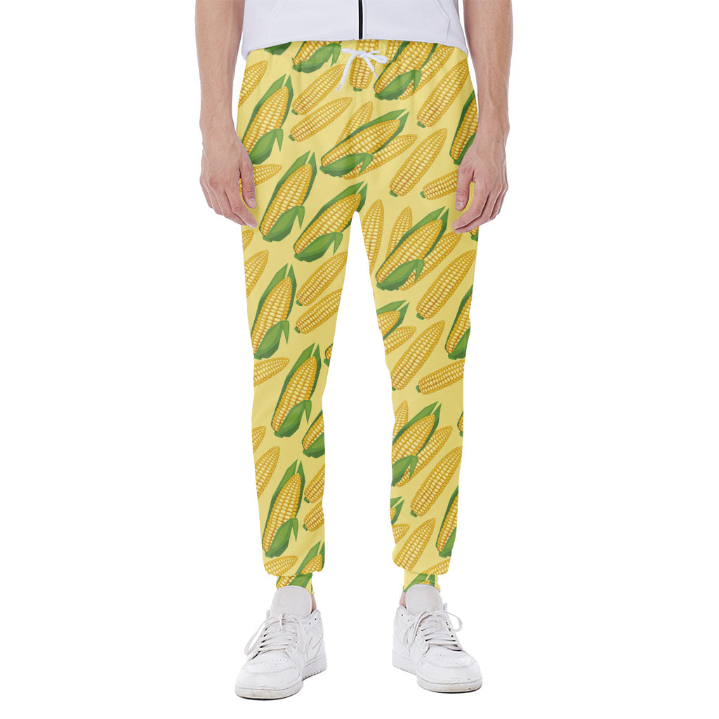 Corn Cob Pattern Print Scuba Joggers