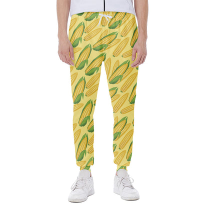 Corn Cob Pattern Print Scuba Joggers