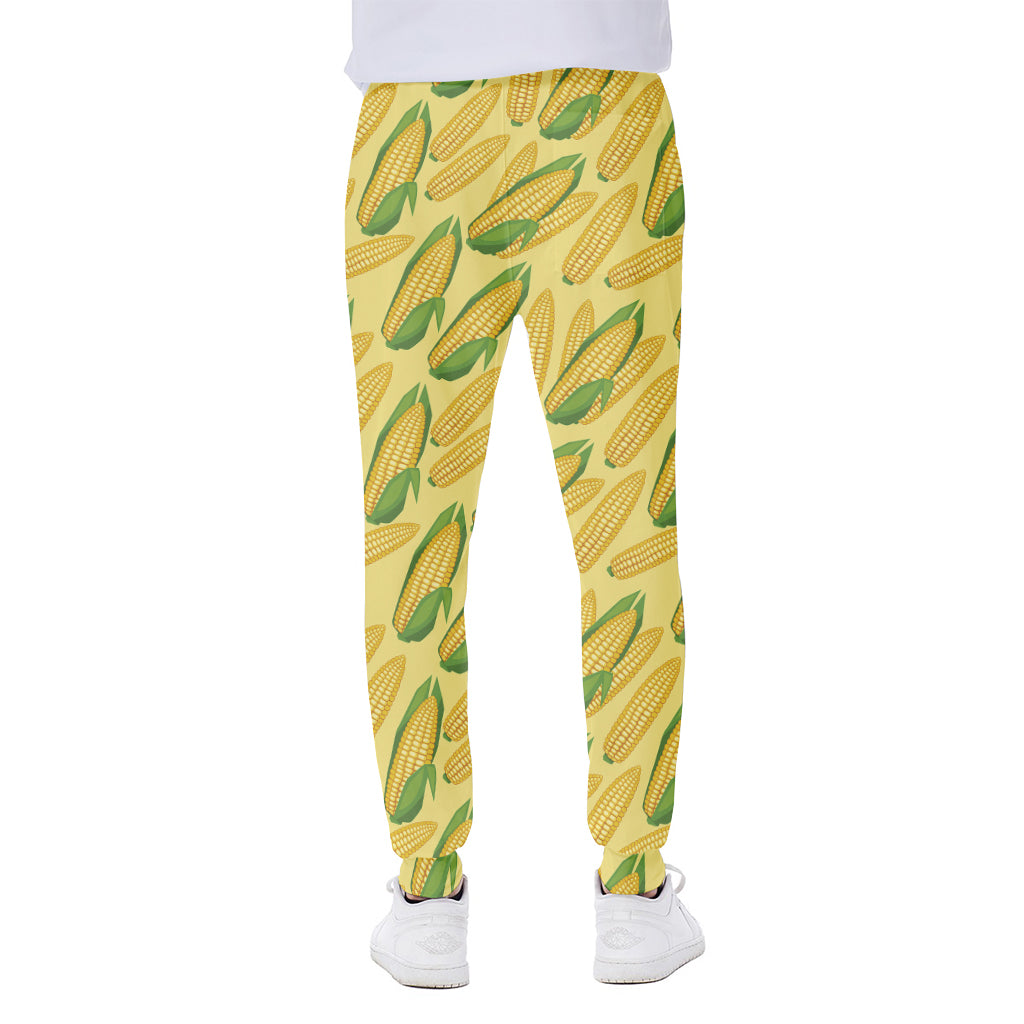 Corn Cob Pattern Print Scuba Joggers
