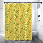 Corn Cob Pattern Print Shower Curtain