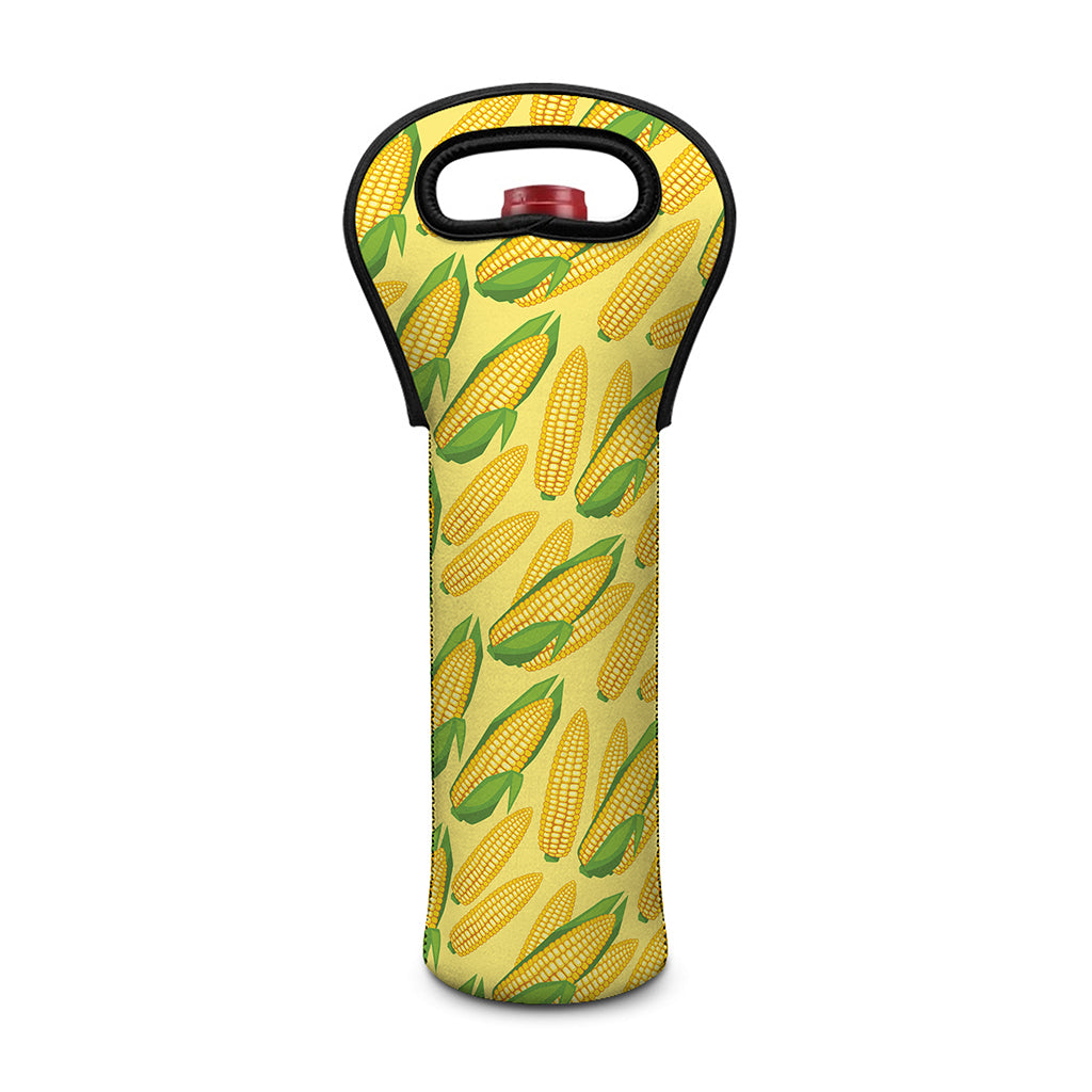 Corn Cob Pattern Print Single Neoprene Wine Tote