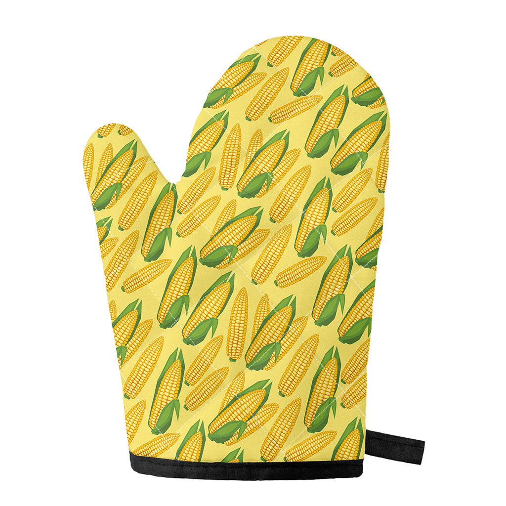 Corn Cob Pattern Print Single Oven Mitt