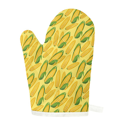 Corn Cob Pattern Print Single Oven Mitt
