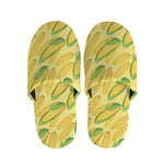 Corn Cob Pattern Print Slippers