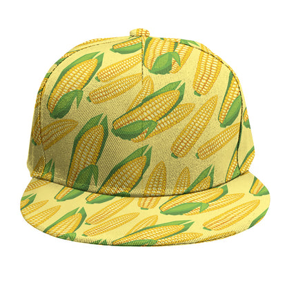 Corn Cob Pattern Print Snapback Cap
