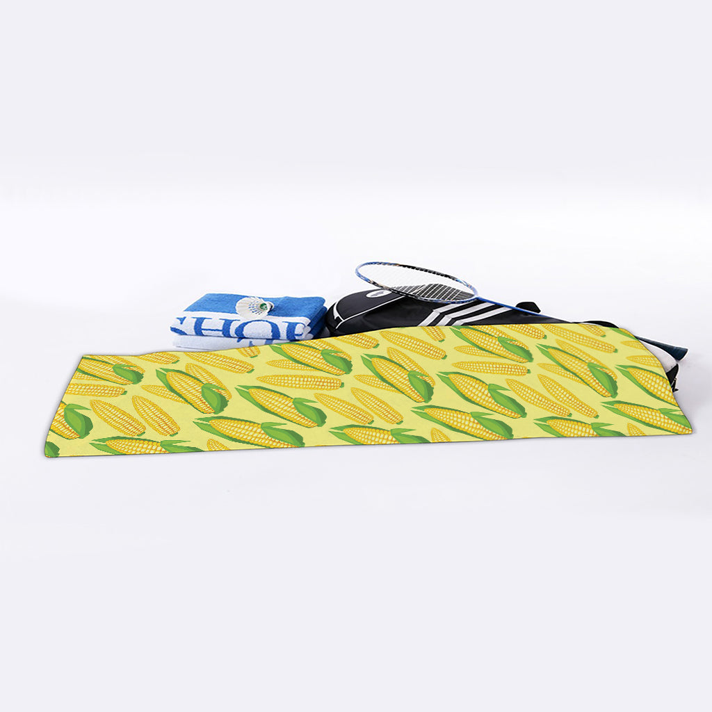 Corn Cob Pattern Print Sports Towel