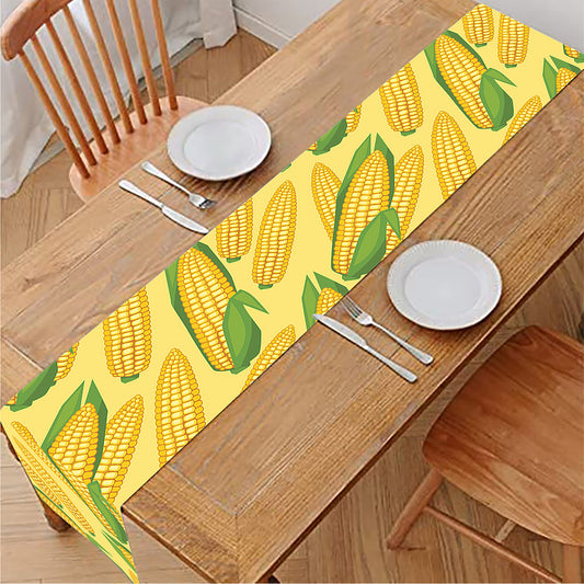 Corn Cob Pattern Print Table Runner