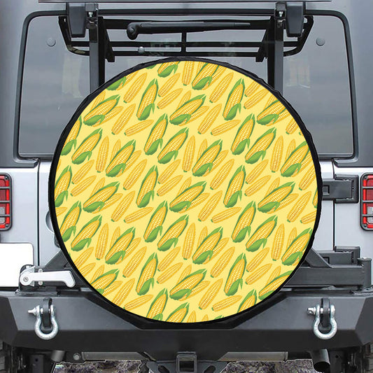 Corn Cob Pattern Print Tire Cover
