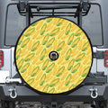Corn Cob Pattern Print Tire Cover With Camera Hole