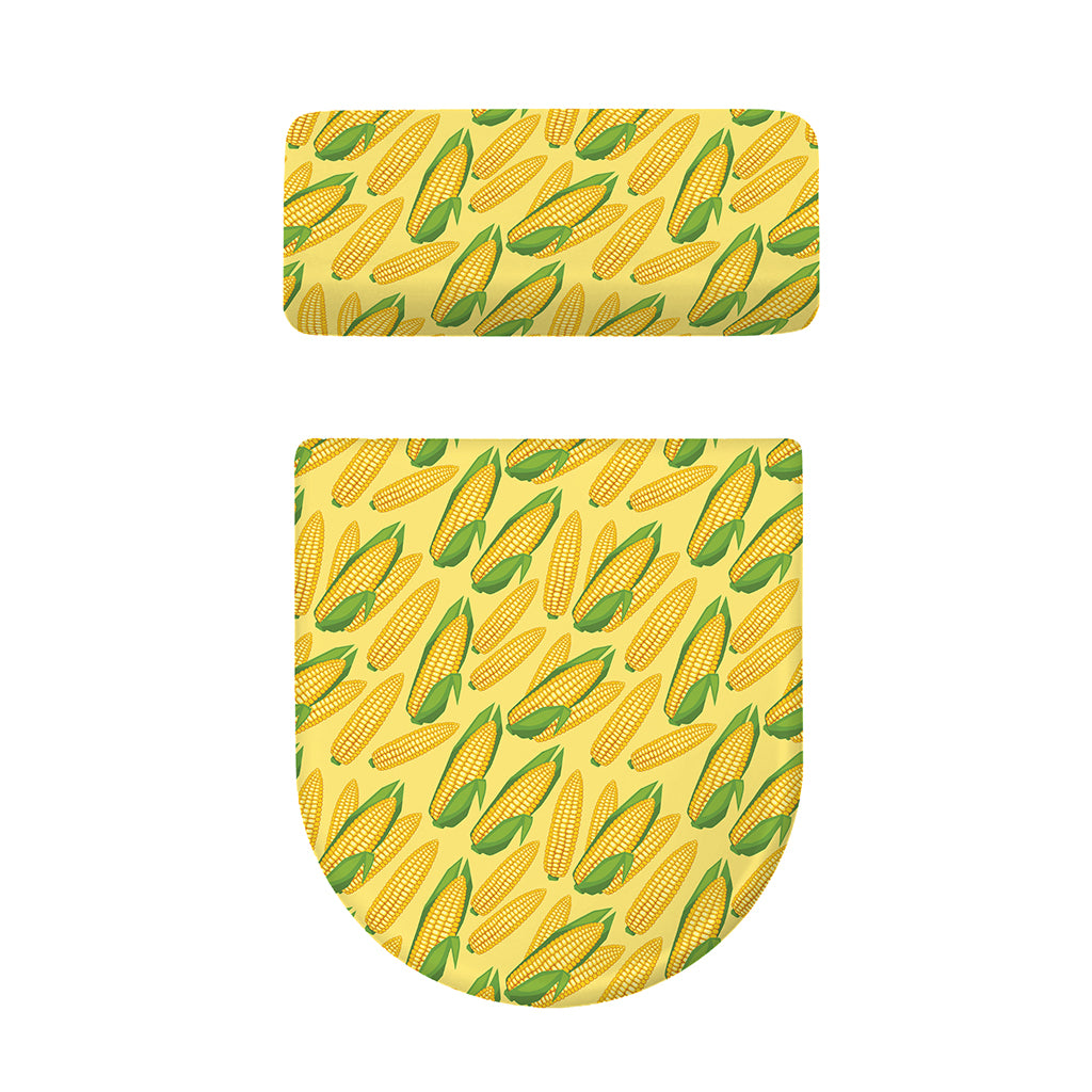 Corn Cob Pattern Print Toilet Lid And Tank Cover Set