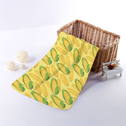 Corn Cob Pattern Print Towel