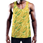 Corn Cob Pattern Print Training Tank Top