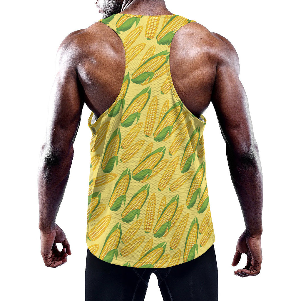 Corn Cob Pattern Print Training Tank Top