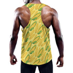 Corn Cob Pattern Print Training Tank Top