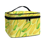 Corn Cob Pattern Print Travel Makeup Bag