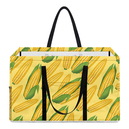 Corn Cob Pattern Print Utility Tote Bag