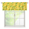 Corn Cob Pattern Print Window Valance