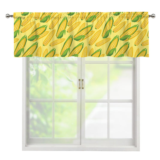 Corn Cob Pattern Print Window Valance
