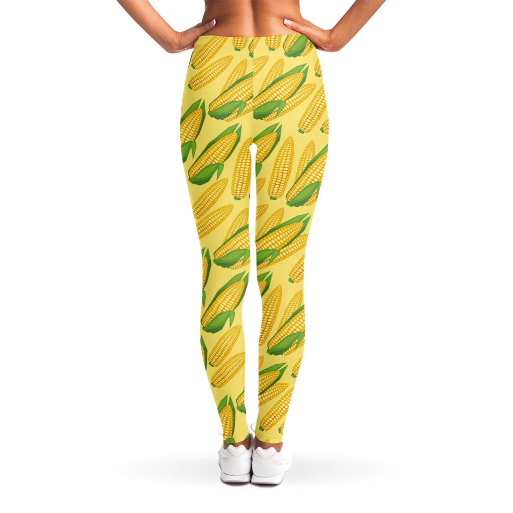 Corn Cob Pattern Print Women's Leggings