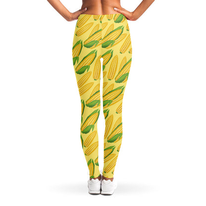 Corn Cob Pattern Print Women's Leggings
