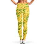 Corn Cob Pattern Print Women's Leggings
