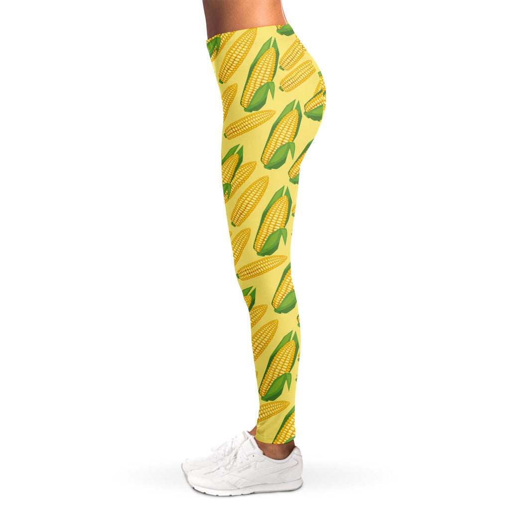 Corn Cob Pattern Print Women's Leggings
