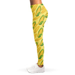 Corn Cob Pattern Print Women's Leggings