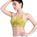 Corn Cob Pattern Print Women's Sports Bra