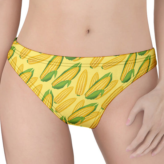 Corn Cob Pattern Print Women's Thong