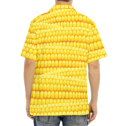 Corn Pattern Print Aloha Shirt