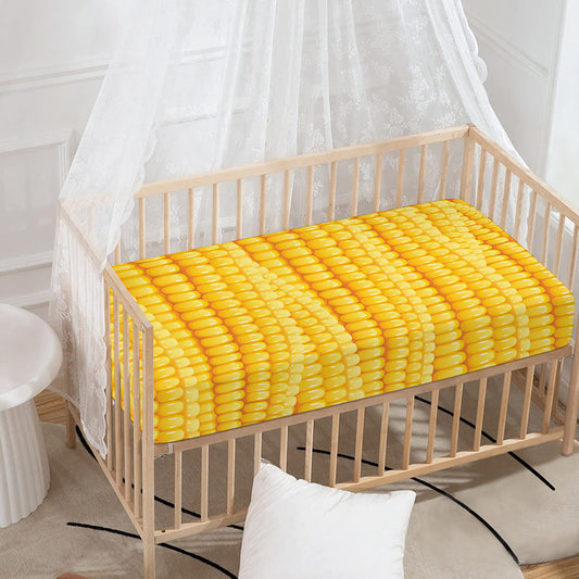 Corn Pattern Print Baby Crib Sheet