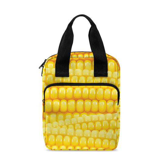 Corn Pattern Print Bible Tote Bag