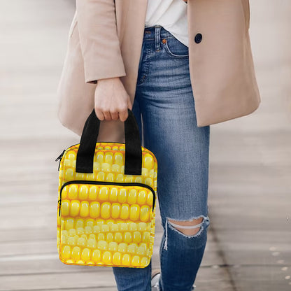 Corn Pattern Print Bible Tote Bag
