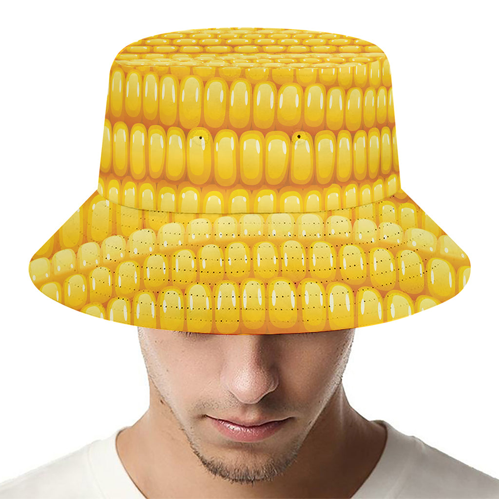 Corn Pattern Print Bucket Hat