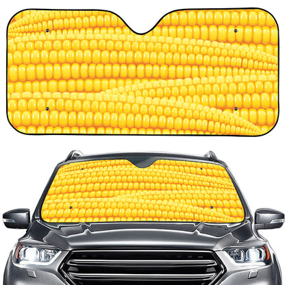 Corn Pattern Print Car Windshield Sun Shade
