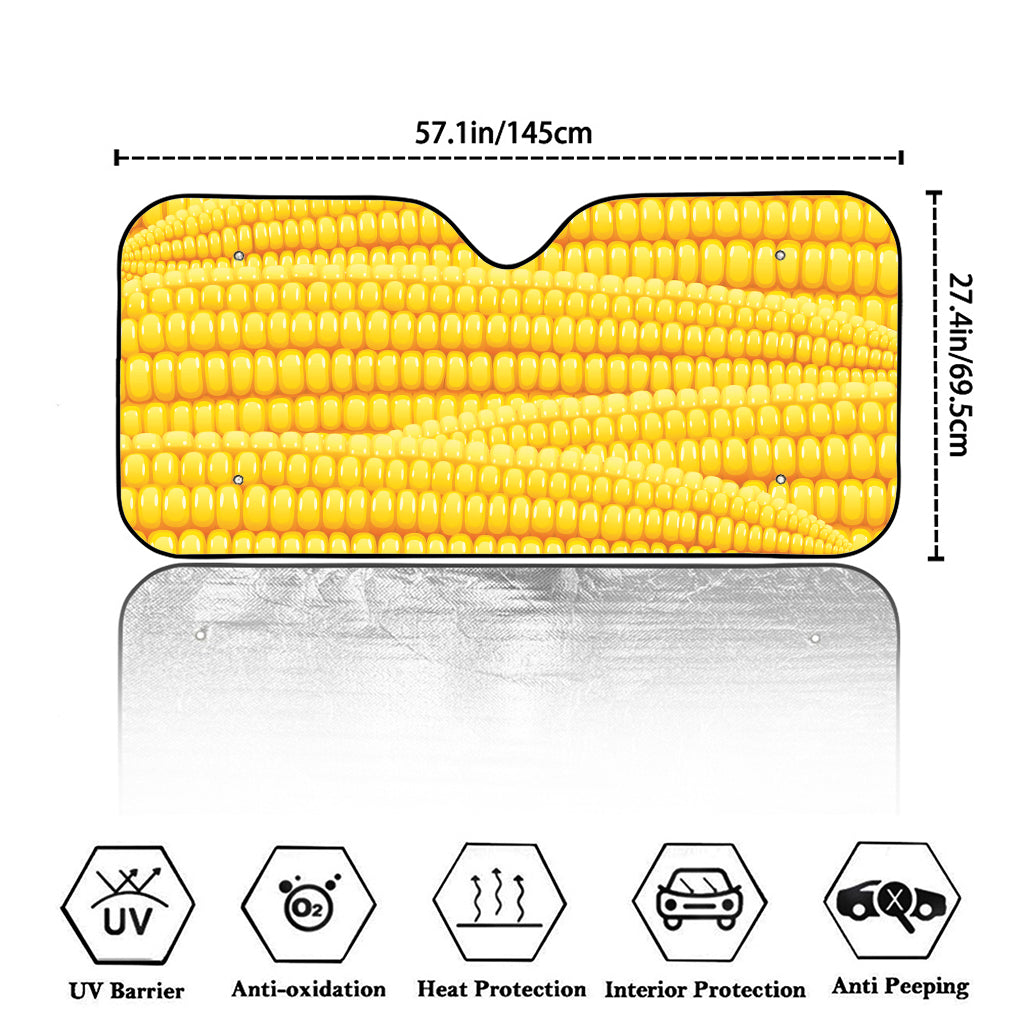 Corn Pattern Print Car Windshield Sun Shade
