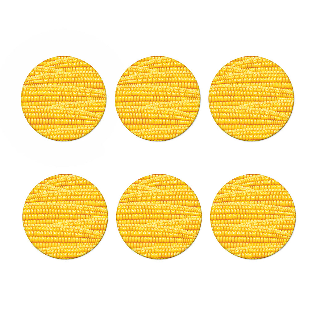 Corn Pattern Print Coaster Set
