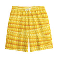 Corn Pattern Print Cotton Shorts