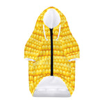 Corn Pattern Print Dog Zip Up Hoodie