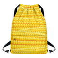 Corn Pattern Print Drawstring Backpack