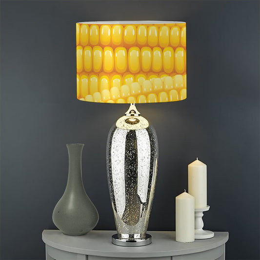Corn Pattern Print Drum Lamp Shade
