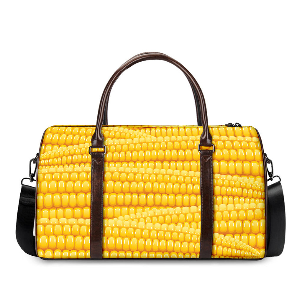Corn Pattern Print Duffle Bag
