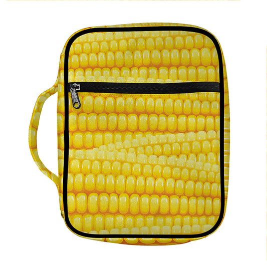 Corn Pattern Print Front Pocket Bible Bag