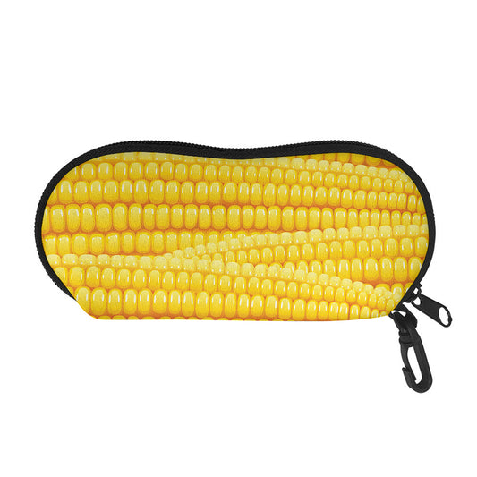 Corn Pattern Print Glasses Case