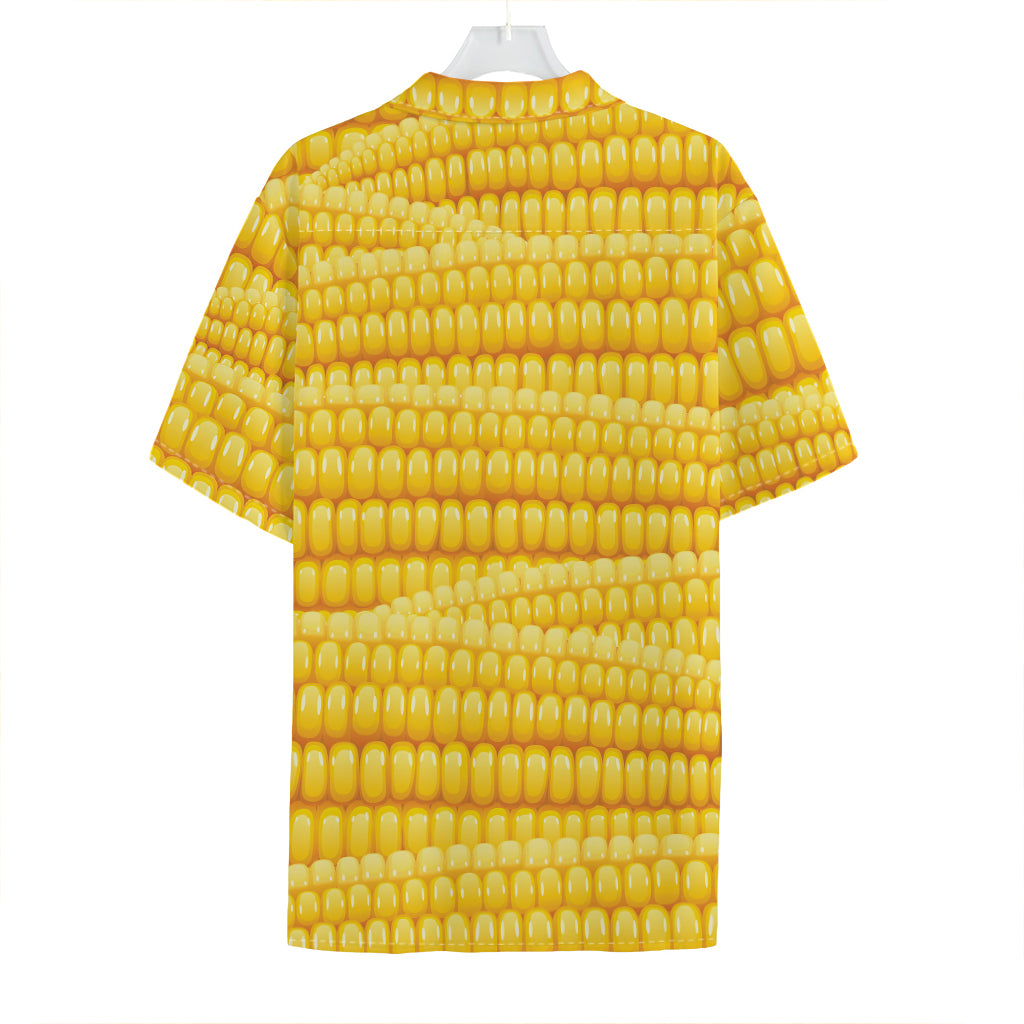 Corn Pattern Print Hawaiian Shirt